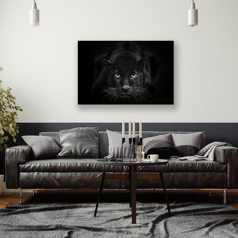Amazon.co.jp: SEVEN WALL ARTS ブラックパンサー キャンバスウォール